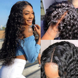 13x6 Transparent Lace Front Wig Deep Wave