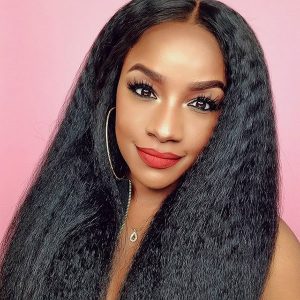 5x5 HD Swiss Lace Closure Wig Kinky Straight