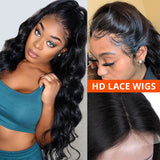 5x5 HD Swiss Lace Closure Wig Loose Wave