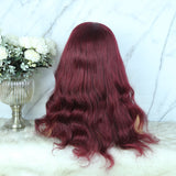 Lazy Girl Headband Wig Brazilian Hair 99J Color Body Wave