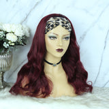 Lazy Girl Headband Wig Brazilian Hair 99J Color Body Wave