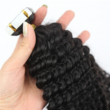 Tape In Human Hair Extensions Kinky Curly