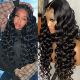 13x6 Transparent Lace Front Wig Loose Deep Wave