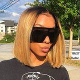 5x5 Lace Closure Bob Wig Ombre T1B/27 Color Straight