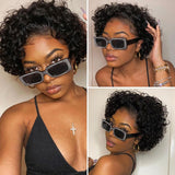 TS madison Wig 13X4 Lace Frontal Wig Short Bob Pixie XX02 Wig Curl