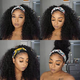 Lazy Girl Headband Wig Brazilian Hair Water Wave